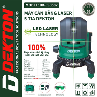 Máy bắn cốt Laser 5 Tia xanh Dekton DK-LS0502 (Không Kèm Chân Máy)